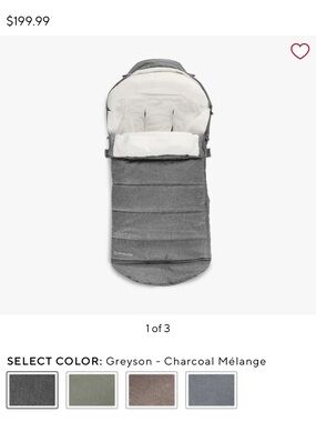 UPPAbaby CozyGanoosh White Plush Stroller Footmuff Insert - Kids - Never used!